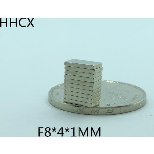 10 20 50 100pcs/lot Magnet 8x4x1 N35 Strong mm NdFeB Rare Earth Magnet 8*4*1 Neodymium Magnets