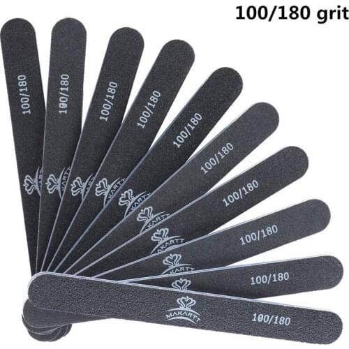 1000PCS Sanding Nail File Washable Double-Side Emery Board 100/180 Grit Buffering Nail Files for Gel Polish Nails Makartt