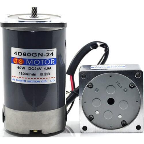 DC12V/24V 60W 5D60GN permanent magnet gear motor with adjustable speed Suitable for mechanical equipment, power tools,DIY,etc
