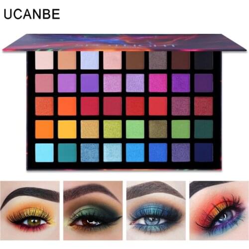 40 Color Matte Eyeshadow Pallete Eye Makeup Waterproof Mineral Powder Shimmer Eye Shadow Fashion Make Up Palette Cosmetics