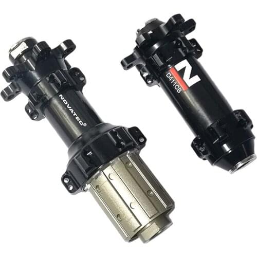 Novatec D411CB D412CB 6 bolt disc carbon alloy hub gravel bike Straight Pull 24H HG XD XDR 12s QR M9 M12 M15 Thru TA 135mm 142m