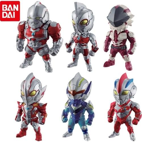 Bandai Genuine Gashapon FW Ultraman CONVERGE HEROS 02 Ace Killer Nice Ultraman Jack Ultraman Mebius NICE Action Figure Toys