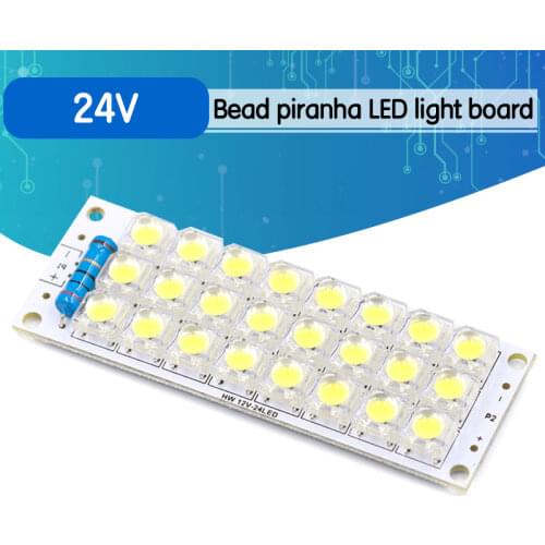 White Piranha LED Board 24 LEDs Light Panel USB Lamp Energy Saving LED Panel Super Bright 12V