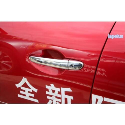 Lapetus Side Door Handle Decoration Frame Cover Trim 8 Pcs For Mazda 6 Sedan & Wagon 2016 2017 / 2 Model For Choice