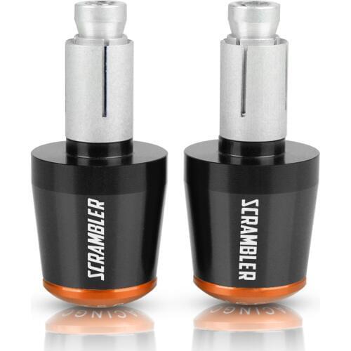 For Ducati SCRAMBLER SCR AMBLER SCR-AMBLER Motorcycle Accessories 7/8" 22MM Handlebar Hand Grips Handle Bar End Cap