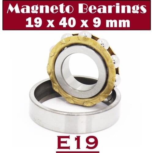 E19 Magneto Bearing 19*40*9 mm ( 1 PC ) Angular Contact Separate Permanent Motor Ball Bearings EN19 FB19
