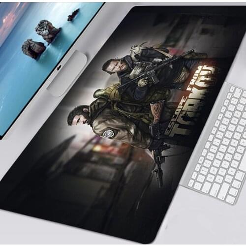 Mousepad Escape From Tarkov Kawaii Gaming Accessories Non-slip Mouse Pad Gamer Girl Anime Mausepad Keyboard Mat Tapis De Souris