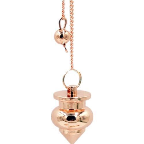 Pendule de pendulum pendant men Dowsing Healing Pyramid spiritual Reiki pendulums for dowsing Copper meatl Charms Chakra Amulet