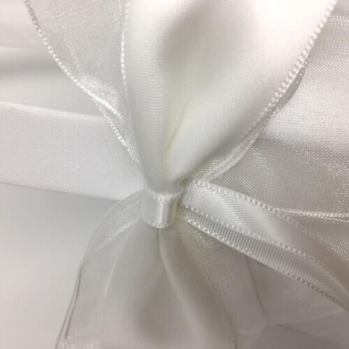 Lovely Flower Girl Basket White Rose Bowknot Bridal Wedding Party Basket Holder