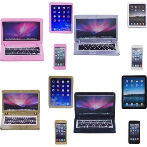 2021 New Doll Mini-tablet Computer Furniture 18 Inch dolls Simulation Mini Laptop Computers American Girl Toys Doll Accessories