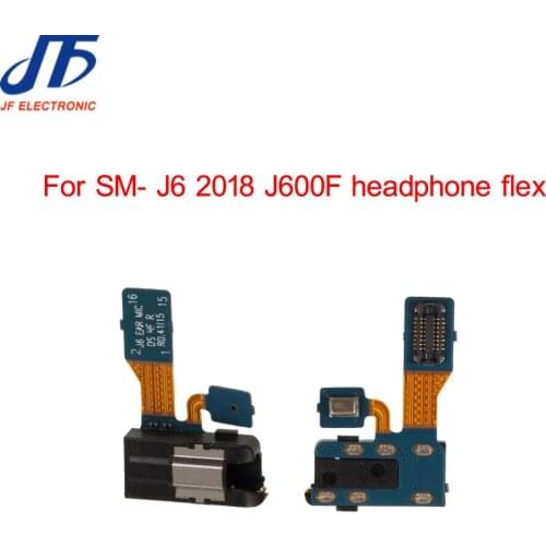 New For Samsung Galaxy J6 J600F J600G J600DS Earphone Jack Headphone Audio Flex Cable 5pcs/lot