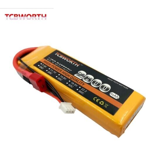 New 2S Battery 7.4V 2800mAh 60C RC LiPo Battery 2S For RC Airplane Quadrotor Helicopter Drone Car Boat High Rate LiPo 7.4V