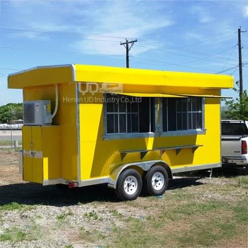 New Design Moving House Fast Food Vending Cart Ice Cream Trailer Mobile Kitchen