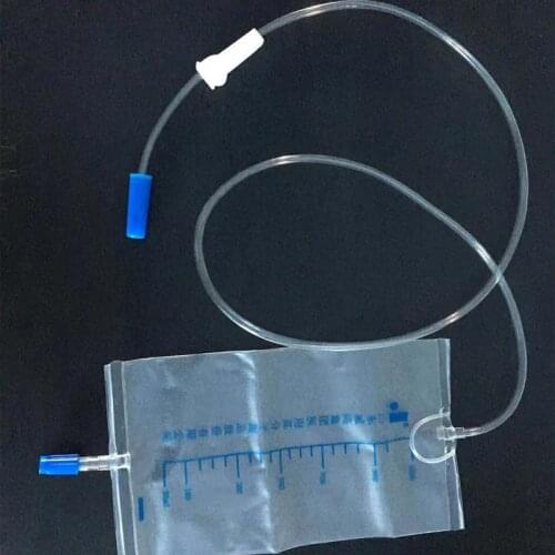 10pcs Medical disposable 1000ml 1.2m drainage bag collection urine bile thickening bag with anti-reverse valve for single use