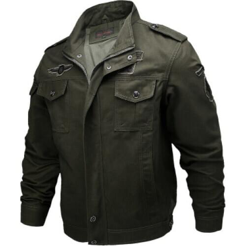 Autumn and Winter new style cotton casual work jacket mens outdoor military jacket fashion slim fit Bomber Jacket Coat