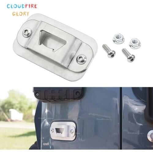 CloudFireGlory License Plate Delete Bottle Opener Metal For 2007 2008 2009 2010 2011 2012 2013 14 15 16 17 18 Jeep Wrangler JK