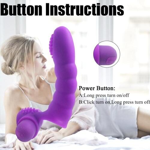Recharged silicone finger vibrator sleeve G spot scratch sleeve couple flirtation adult sex toys