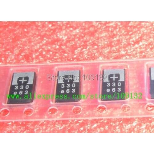 SMT bile capacity 330uf 2.5V type D 7343 ultra-thin thickness 1.8MM