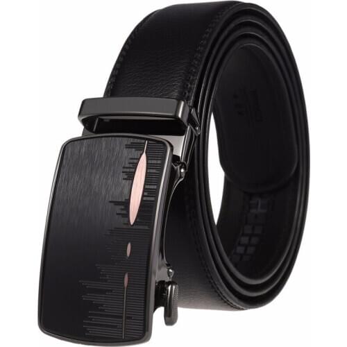 Designer Famous Brand Belt Men high quality Genuine Luxury Leather Belts for Men Strap Male Metal Automatic Buckle 3.5cm belt
