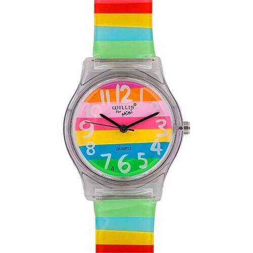 Luxury brand NAZEYT women man fashion&casual rainbow color wristwatches children silicone waterproof watches Xmas gift watch