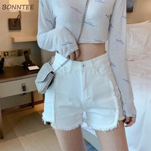 Shorts Women Elegant Female Fashion Tassels Wide-Leg Casual A-Line Ladies Asymmetrical Koean Style Slim Boydcon Chic Streetwear