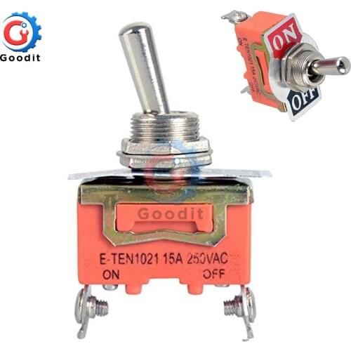 Stainless Steel 12V Heavy Duty Toggle Flick Switch ON/OFF Car Dash Light Metal SPST