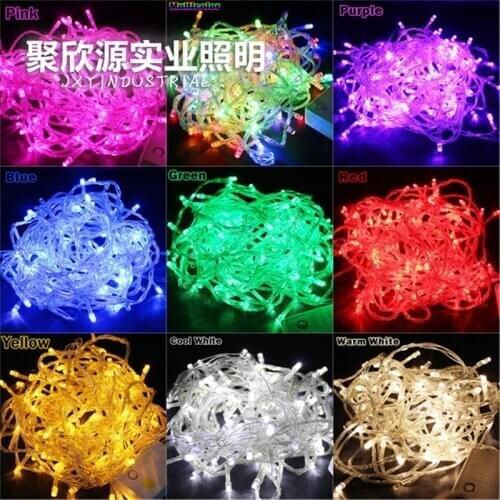 10/20/30/40/50 Meters Led String Light 100LED Waterproof Holiday Led Lighting AC110V AC220V Outdoor Decoration Christmas Light