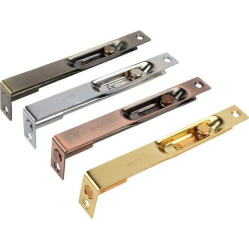 High-quality 4/6 Inch Stainless Steel Door Latch Hidden latch Sliding Lock Bolt Latch Hasp Staple Gate Safety Lock Furniture