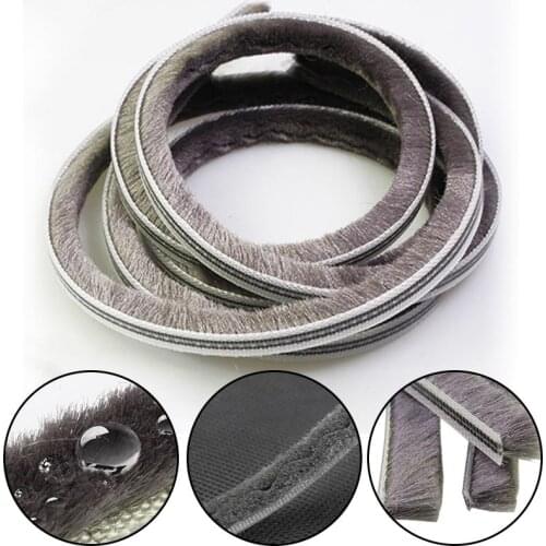 High Quality Sliding Door Window Draught Excluder Brush Pile Seal Strip Weatherstrip Draught Excluder 5mm*8mm Newly