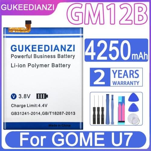 GUKEEDIANZI Replacement Battery GM12B 4250mAh For GOME U7