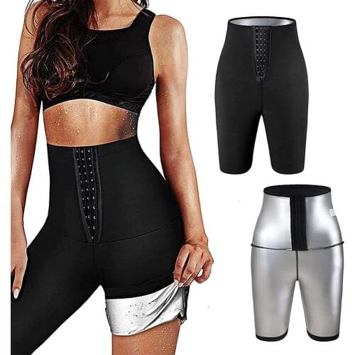 Womens High-waist Workout Shorts, Yoga Pants, Heat Compression Leggings, Adjustable Waist, Slimming Leggings,Sports Shorts