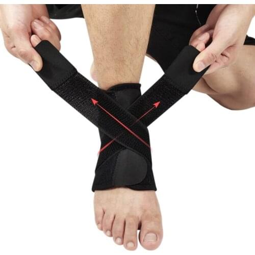 1PC Ankle Support Brace Compression Tendon Pain Relief Strap Foot Sprains Injury Wrap Ankle Support