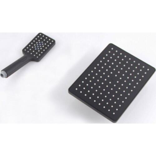 10 inch ABS Plastic black top sprayer Showerhead black handheld shower Bathroom Faucet Rainfall TH444