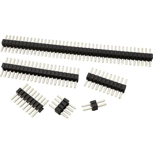 10Pcs 1.27mm Pinheader 2/3/4/5/6/7/8/10/12/15/20/40/50p 1.27 Pin Header Single Row Male Breakaway PCB Board Connector