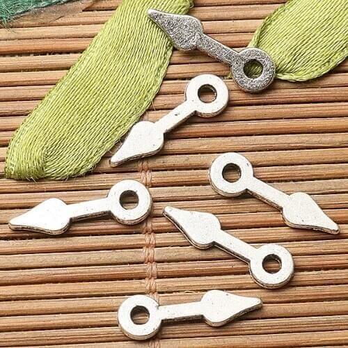 100pcs dark silver color little arrow design charms EF2755