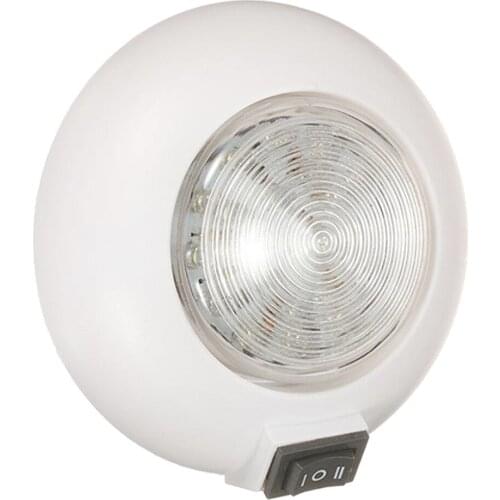 12V Car LED Dome Roof Ceiling Light Round Lamp SUV Cruises Yacht Toplight