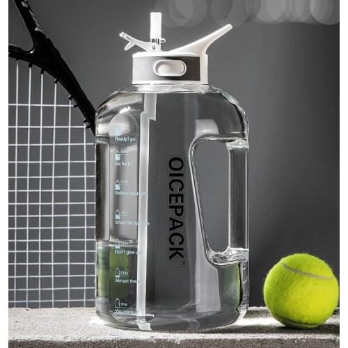 1500ml 2500ml Outdoor Water Bottle Straw Sports Bottles drinking Hiking Camping Plastic tritan bottle BPA Free