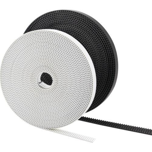 5M 10M/Lot GT2 6mm Belt With PU Steel Core 2GT 6mm Width Belt Top Quality For 3D Printer White and Black