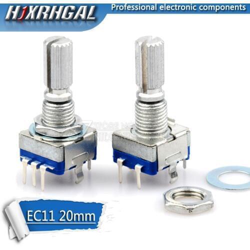 5PCS Plum handle 20mm rotary encoder coding switch / EC11 / digital potentiometer with switch 5 Pin hjxrhgal