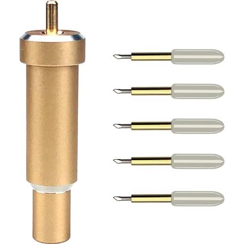 5pcs Premium Fine Point Plotter Cutting Blade Plotter Blade Vinyl Cutter for Explore One 2 3 Explore Air +1pc Blade Holder