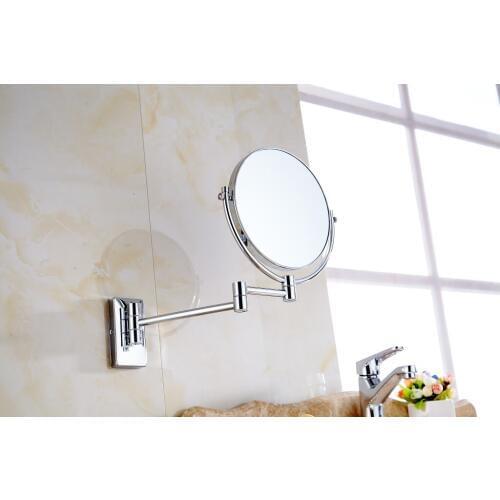 8 inch Folding wall vanity mirror, double-sided beauty mirror , 3X magnifying glass mirror 20*20cm