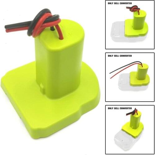 DIY Converter Cable Output Adapter Uses Ryobi 18V Lithium Ion And Nickel-cadmium Battery Green And Easy To Install