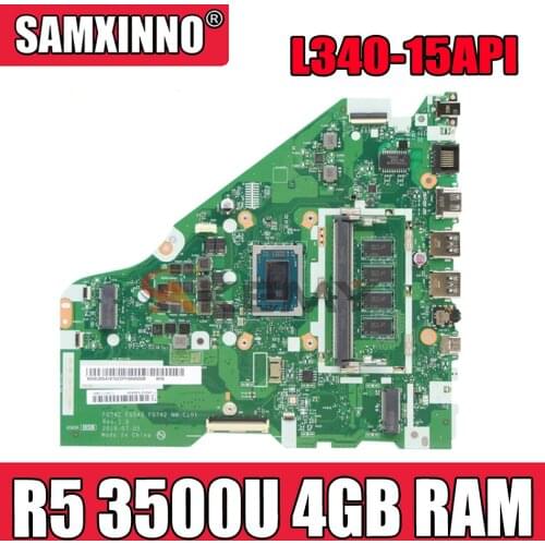 Akemy For Lenovo L340-15API L340-17API V155-15API Laptop Motherboard FG542 FG543 FG742 NM-C101 CPU R5 3500U 4GB RAM Tested 100