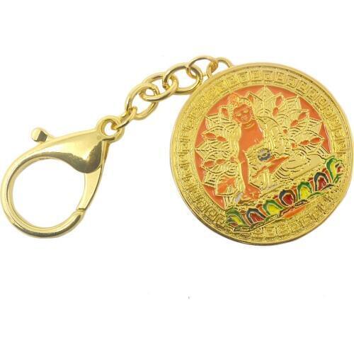 Feng Shui Ratnasambhava Buddha Pendant W Red String Bracelet W3689