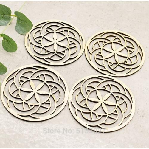 Circle Design - Laser Cut Out Unfinished Wood Shape