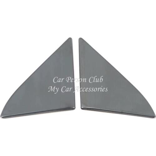 For Mazda 3 Axela 2014-2019 Interior Door Window A Pillar Triangle Frame Cover Trims Stainless Steel Car Molding Accessories