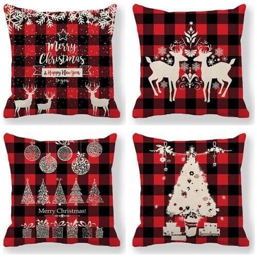 Home Christmas Decor Pillow Case Cushion Cover Survived Family Pillowcase Throw Pillow Cover D60