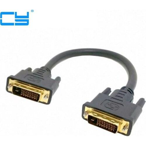 DVI 24+1 DUAL LINK DIGITAL MALE to MALE M/M HDTV VIDEO Monitor EXTENSION CABLE 45CM