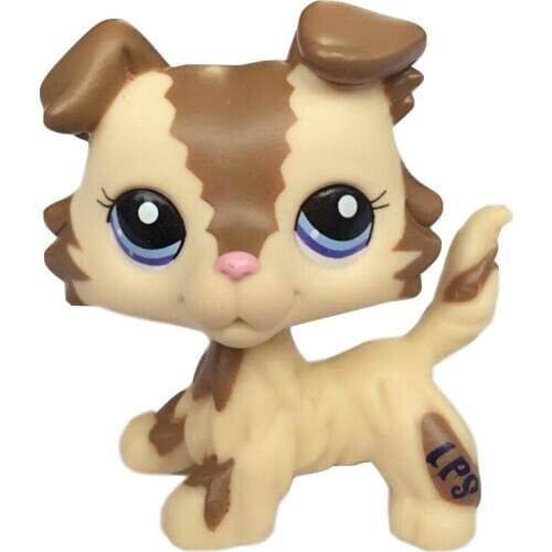 Pet Shop Lps Toys #852 Yellow Short Hair Cat Old Original Animal Collection Tan Spotted Leopard Kitty Girl Gift