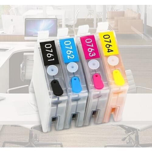 T0761 T0764 Refillable ink cartridge For EPSON ME 2 20 200 ME2 ME20 ME200 C 58 CX 2800 C58 CX2800 inkjet printer with ARC chips